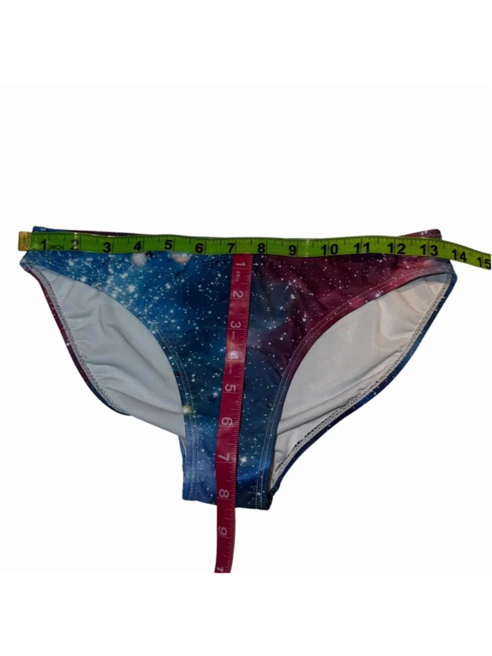 Girls 15/16 Galaxy Tankini Swimsuit 2 Piece Space Stars Print Blue Purple XL